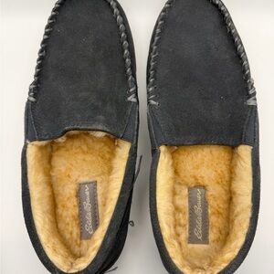 Eddie Bauer Men's Black Suede Loafers size 8-9